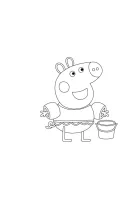 Peppa Pig kleurplaat 44